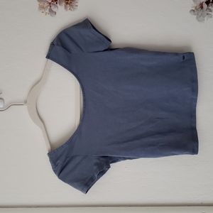 🔴Blue crop top